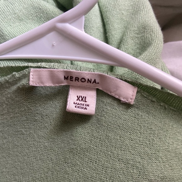 Merona XXL pastel green cardigan. - Picture 5 of 5